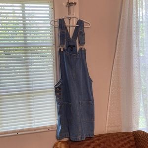 Denim Overalls Dress